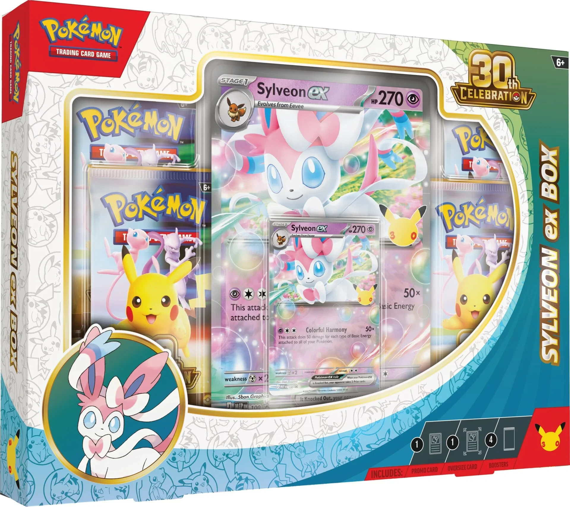 Pokemon TCG: 30th Celebration - Sylveon ex Box