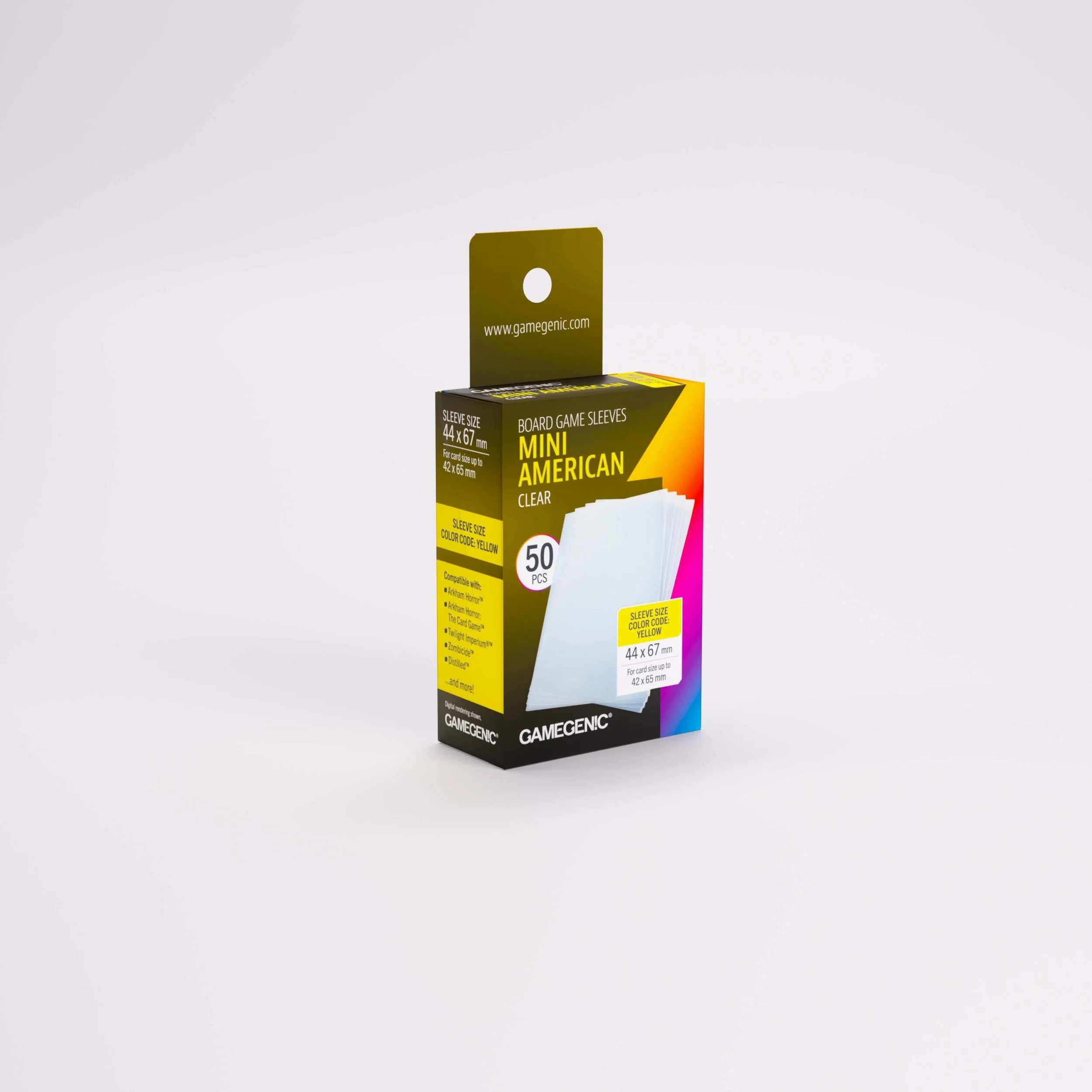 Gamegenic Board Game Sleeves Clear Mini American.jpg