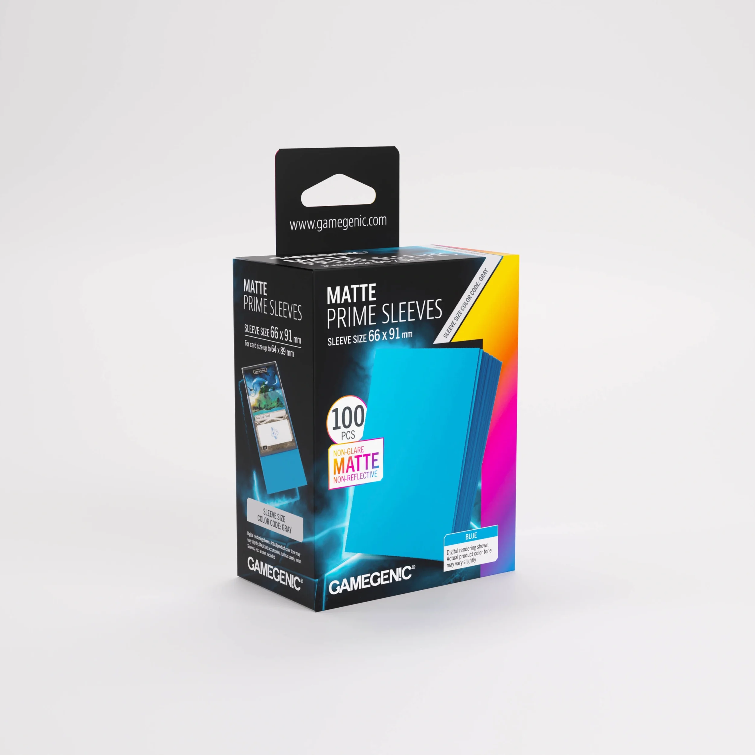 Gamegenic Matte Prime Sleeves Blue.webp
