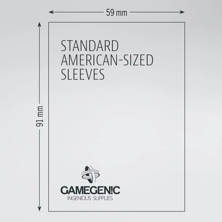 Gamegenic Board Game Sleeves Standard American Clear Size.webp