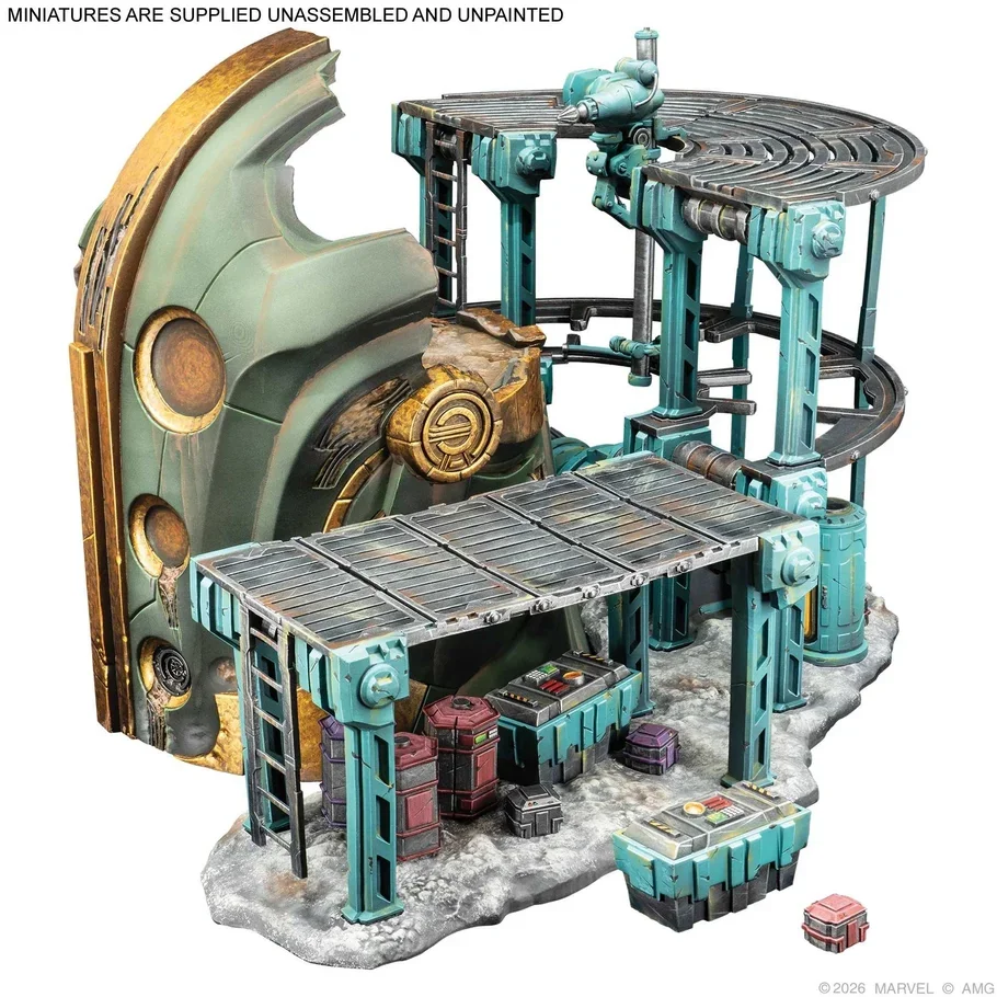 Marvel Crisis Protocol Cosmic Motherlode Terrain Pack Set Up.webp
