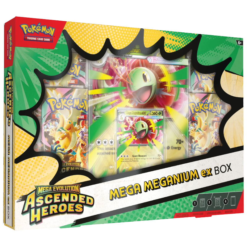 Pokemon TCG: Mega Evolution - Ascended Heroes - Mega Meganium ex Box [MAX. 1 PER CUSTOMER]