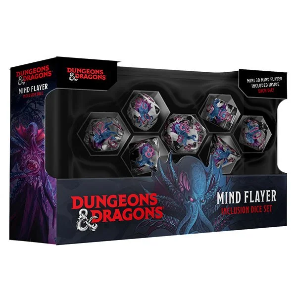 Dungeons & Dragons Resin Inclusion Dice Set - Mind Flayer