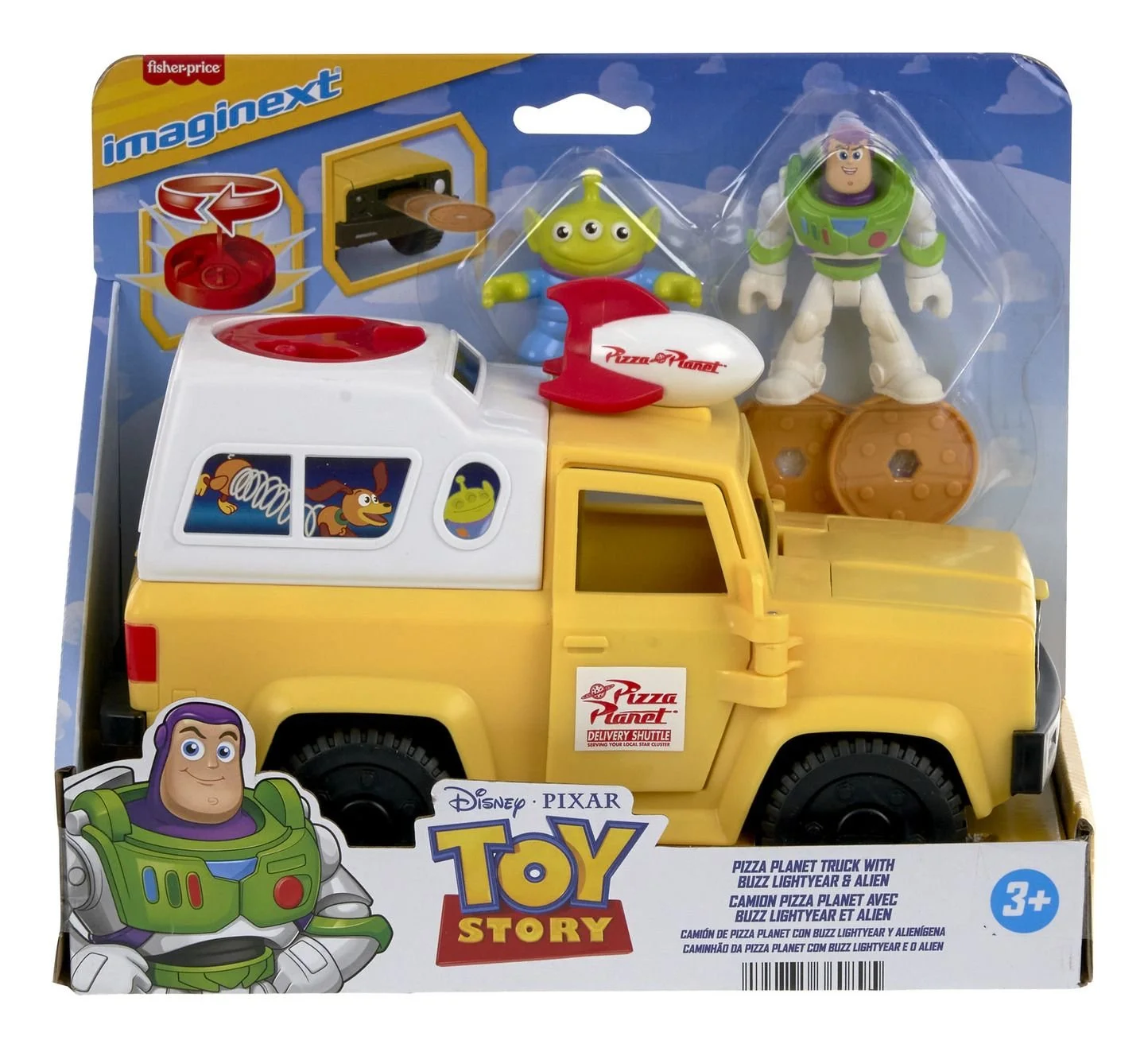 Imaginext Toy Story Pizza Planet Truck with Buzz Lightyear & Alien