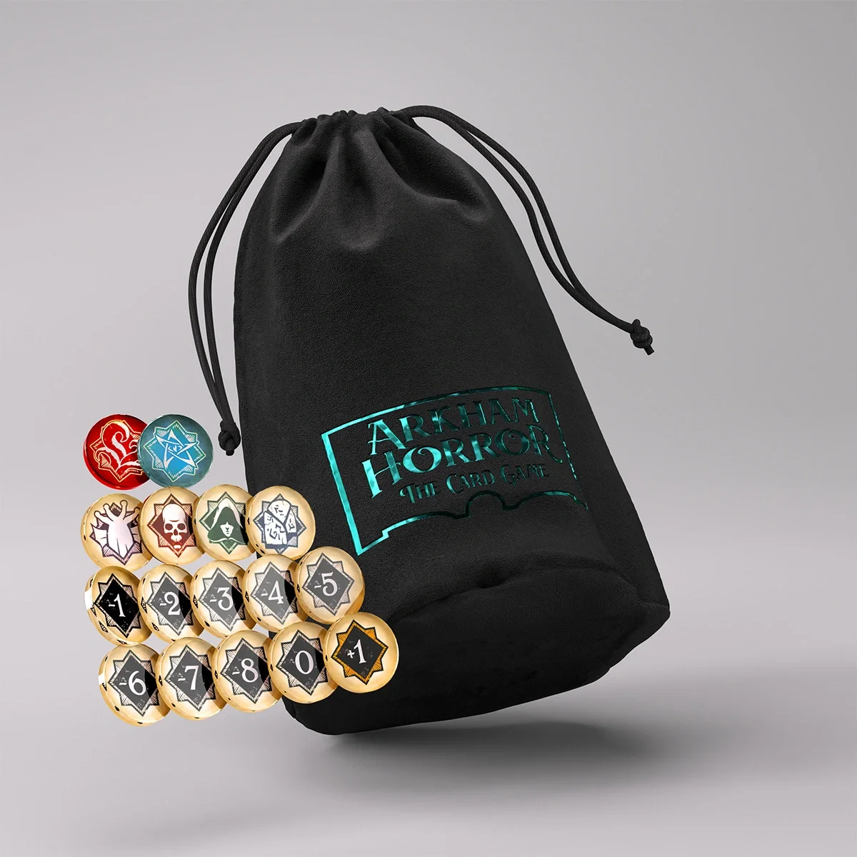 Gamegenic x Arkham Horror - Premium Chaos Tokens & Token Bag