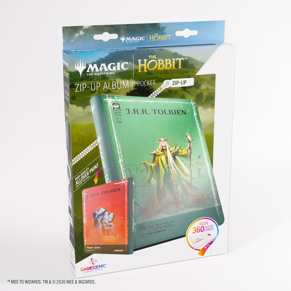 Gamegenic x Magic: The Gathering - The Hobbit - Zip-Up Album 18-Pocket [Thranduil, The Elvenking/The Mountain-king]