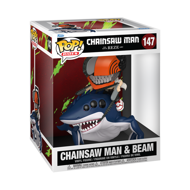 Pop! Rides Deluxe - Chainsaw Man & Beam
