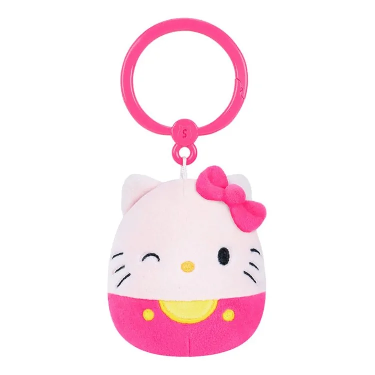 Squishmallows Sanrio 3.5in Clip-On Plush Hello Kitty Neon