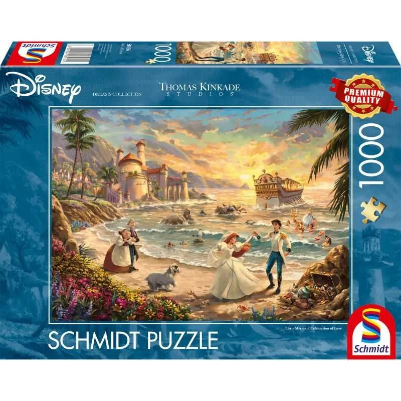 Thomas Kinkade Disney Little Mermaid Celebration of Love 1000pc Jigsaw Puzzle.jpg