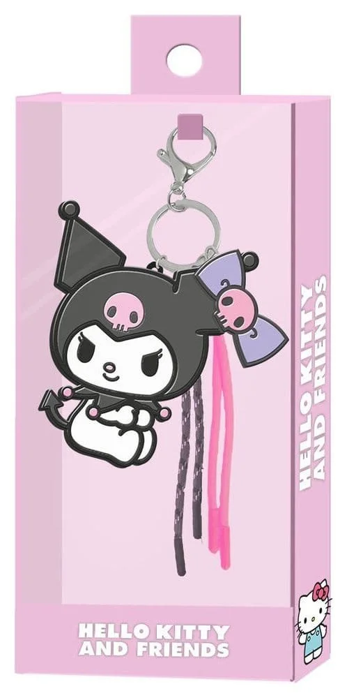 Sanrio Charm Keyring - Kuromi Face