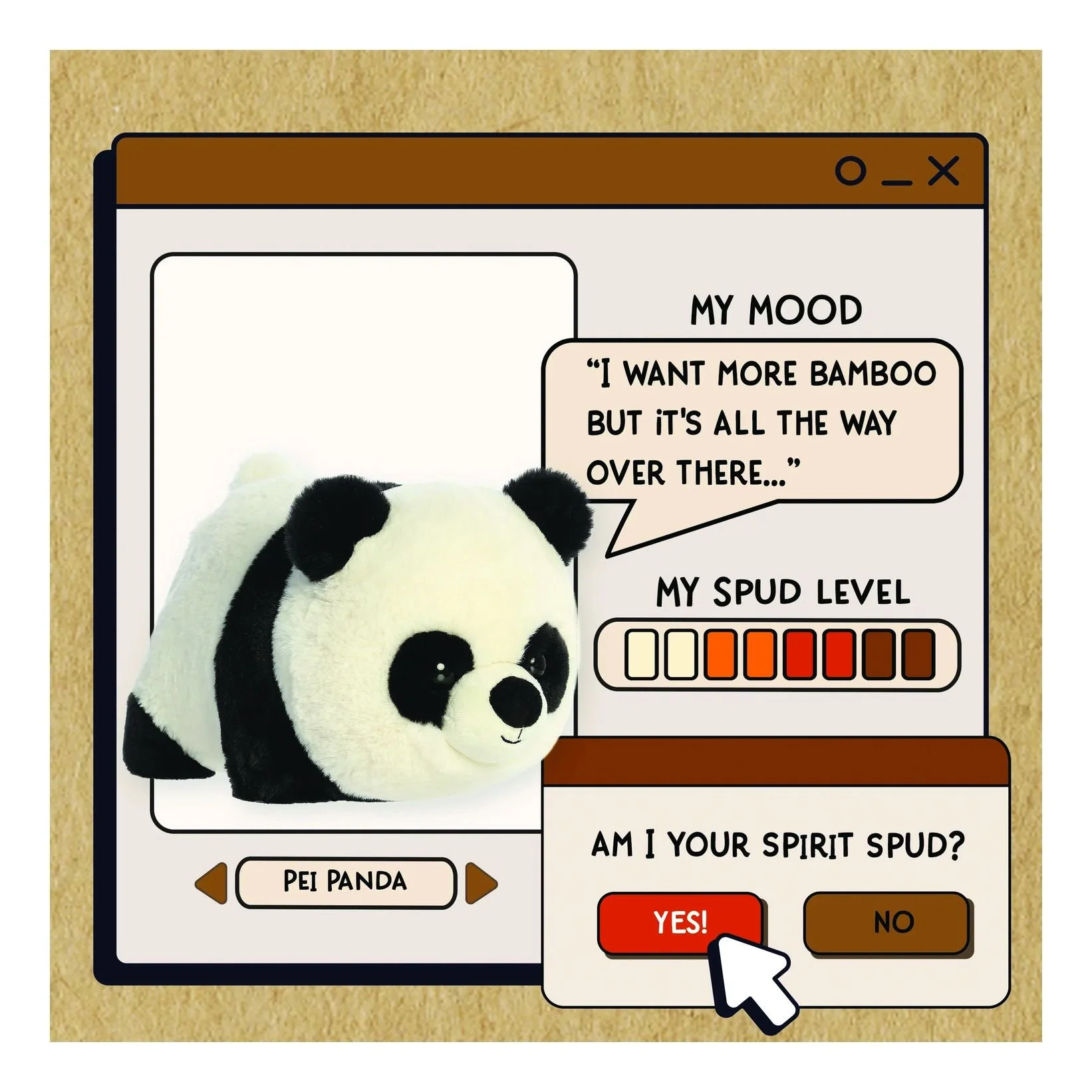 Spudsters 10 inch Pei Panda Personality.jpg