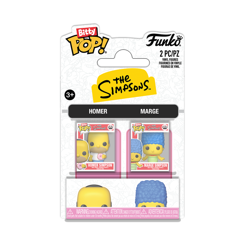Bitty Pop! The Simpsons - Homer Simpson & Marge Simpson 2-Pack