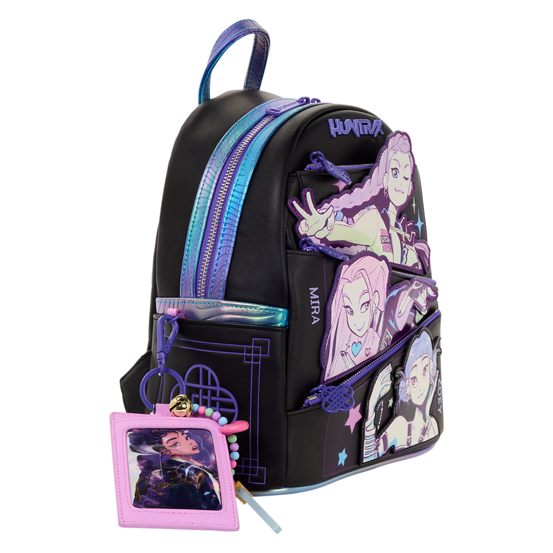 Loungefly Kpop Demon Hunters HUNTRX Mini Backpack Charm.png
