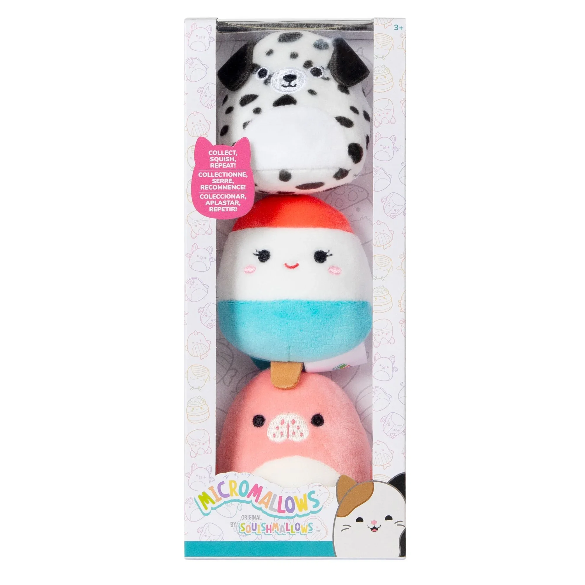 Squishmallows Micromallows 2.5" Plush 3-Pack (Dustin, Lelila, Morlai)