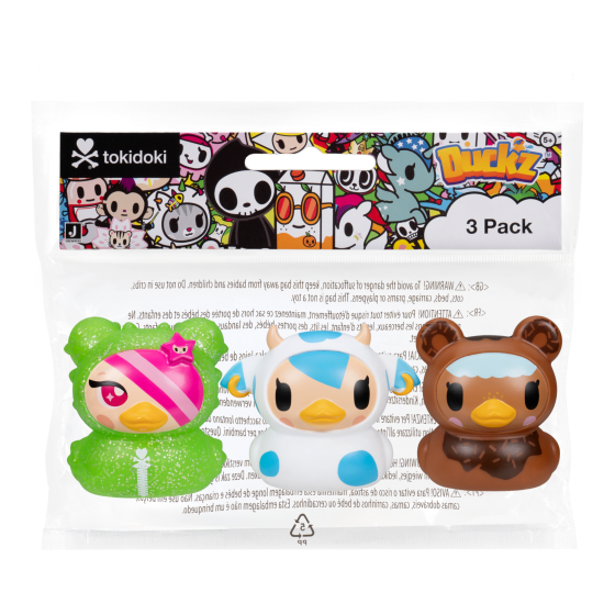 tokidoki Duckz 3-Pack - SANDy, Mozzarella & Chocotella