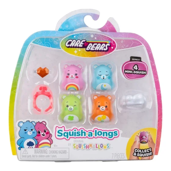 Squish-a-longs Care Bears 4-Pack Series 1 (Style 1)
