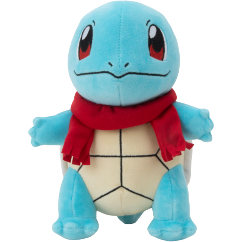 Pokemon 8" Plush - Squirtle (Red Scarf)