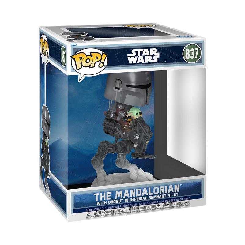 Pop! Star Wars - The Mandalorian with Grogu in Imperial Remnant AT-RT [Pop! Rides Deluxe]