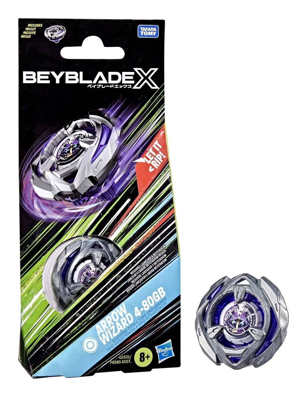 Beyblade X Arrow Wizard 4-80GB Booster Pack Set