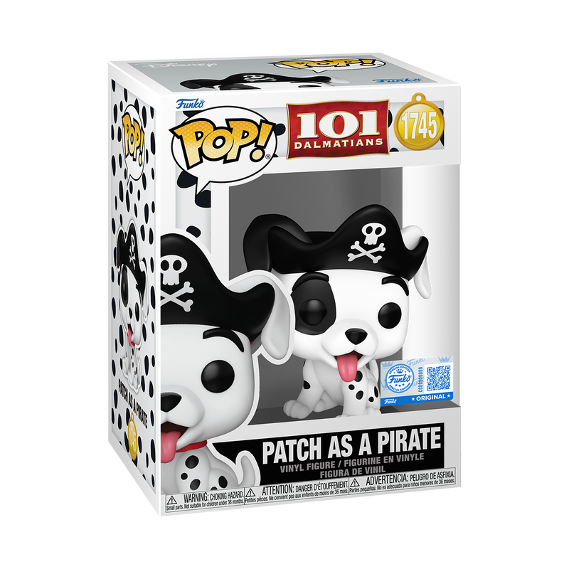 Pop! Disney - 101 Dalmations - Patch as a Pirate [EXCLUSIVE]