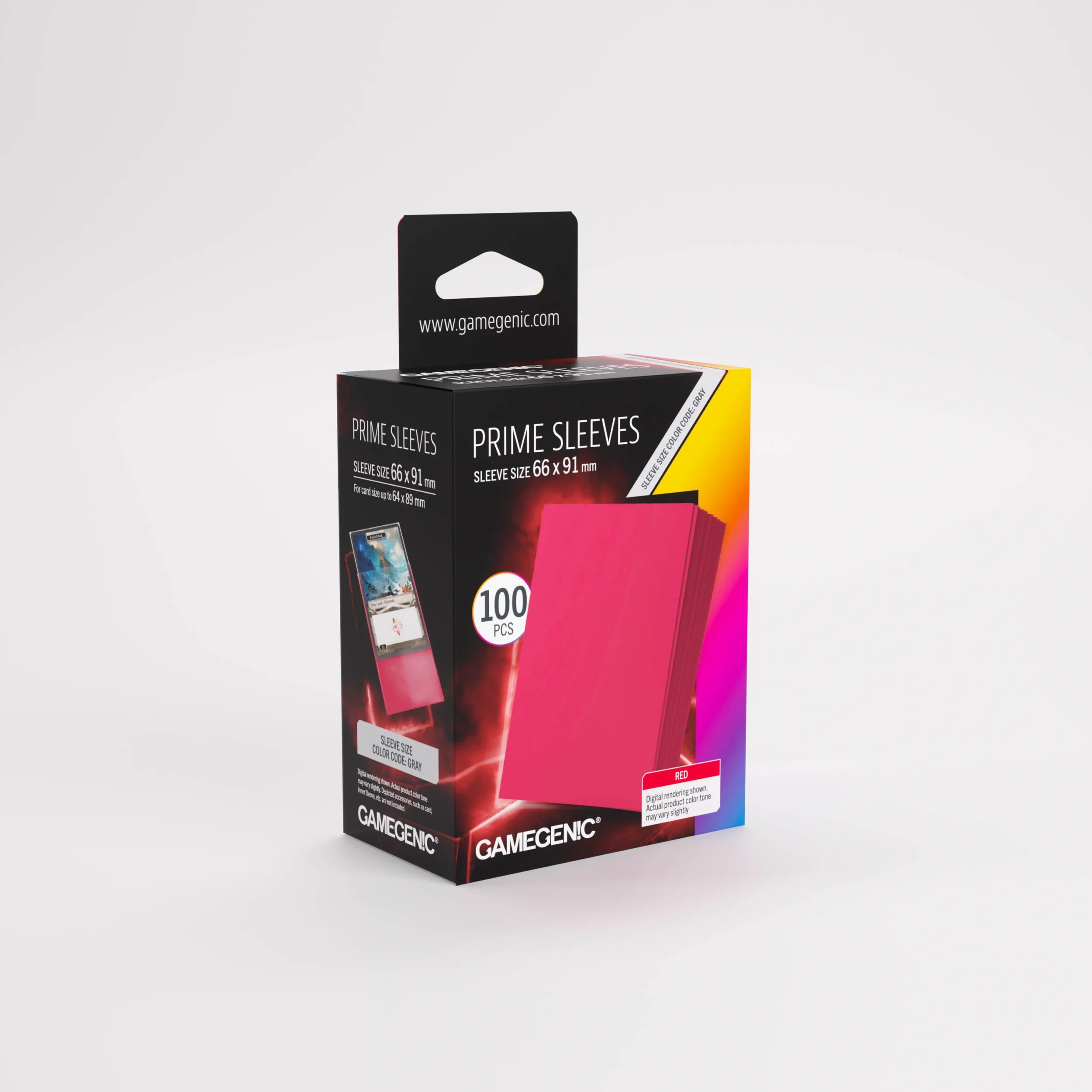 Gamegenic Prime Sleeves Red.webp
