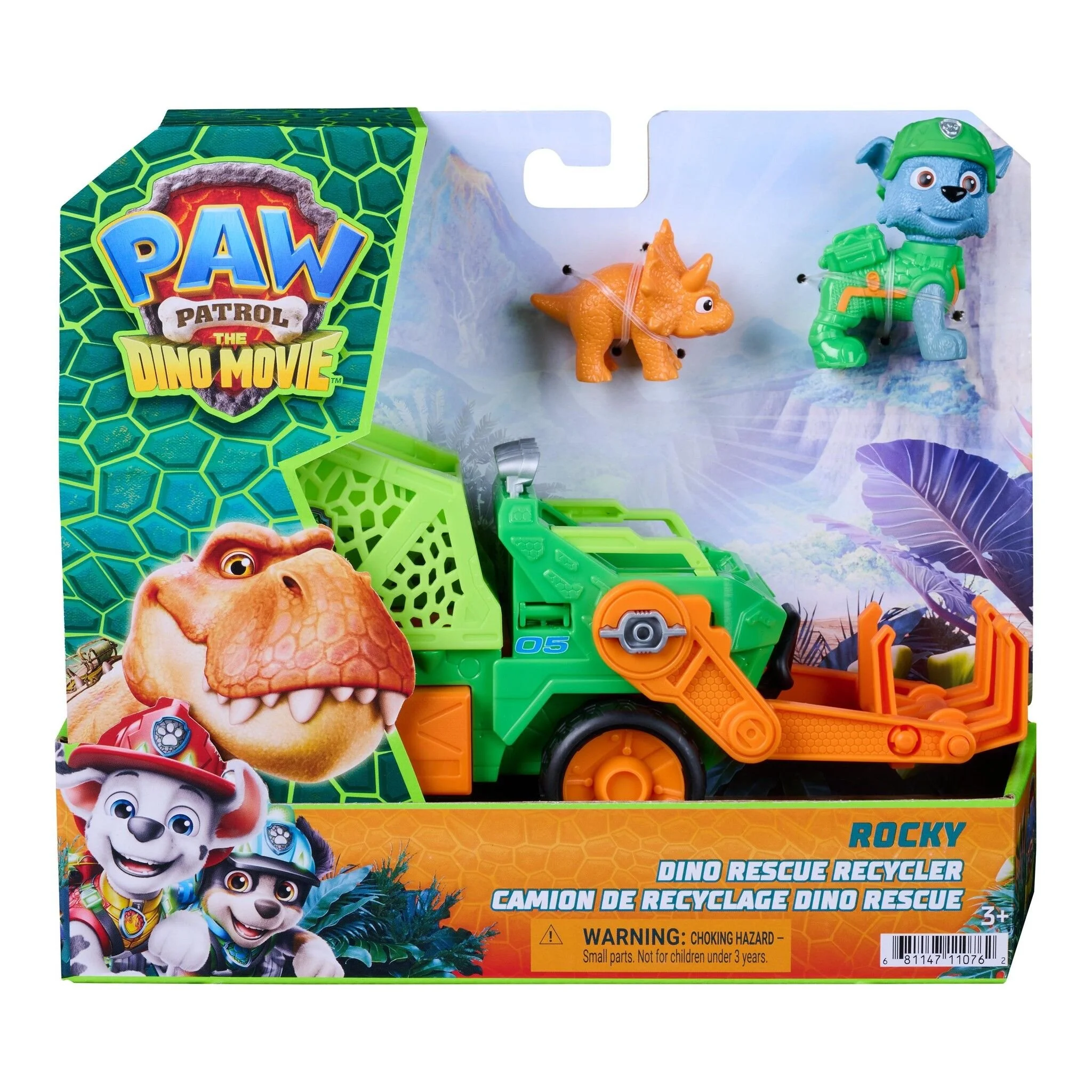 Paw Patrol The Dino Movie Dino Rescue Recycler Rocky