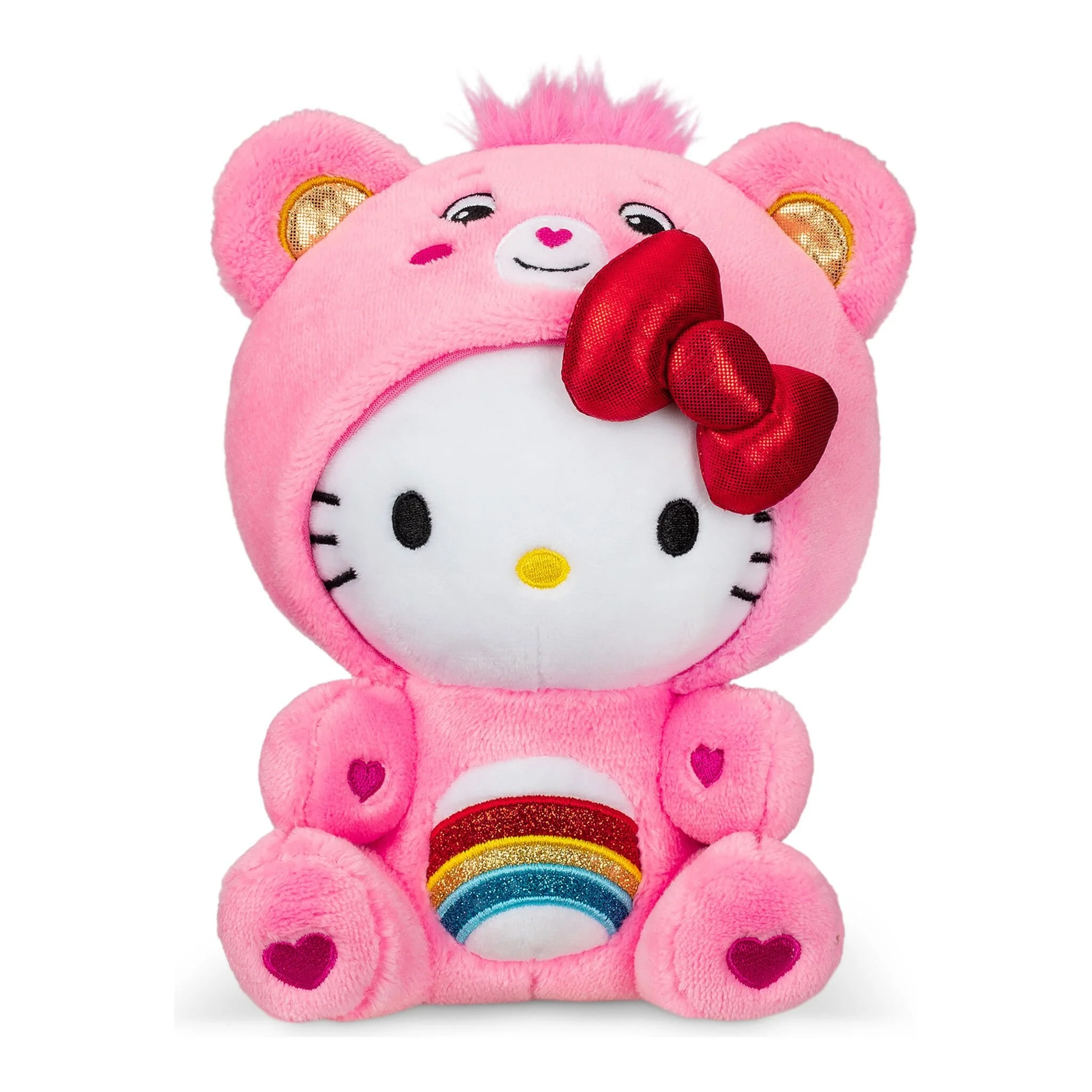 Care Bears x Hello Kitty and Friends - Hello Kitty as Cheer Bear 8in Plush