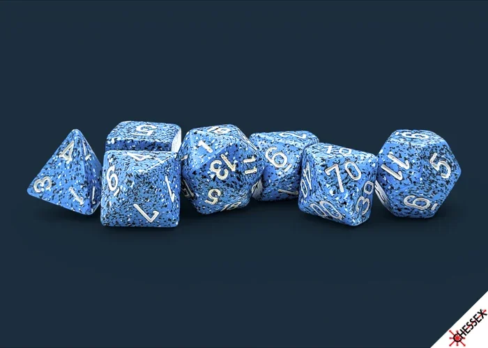 Chessex Speckled Polyhedral 7-Die Set Ocean Stone.webp