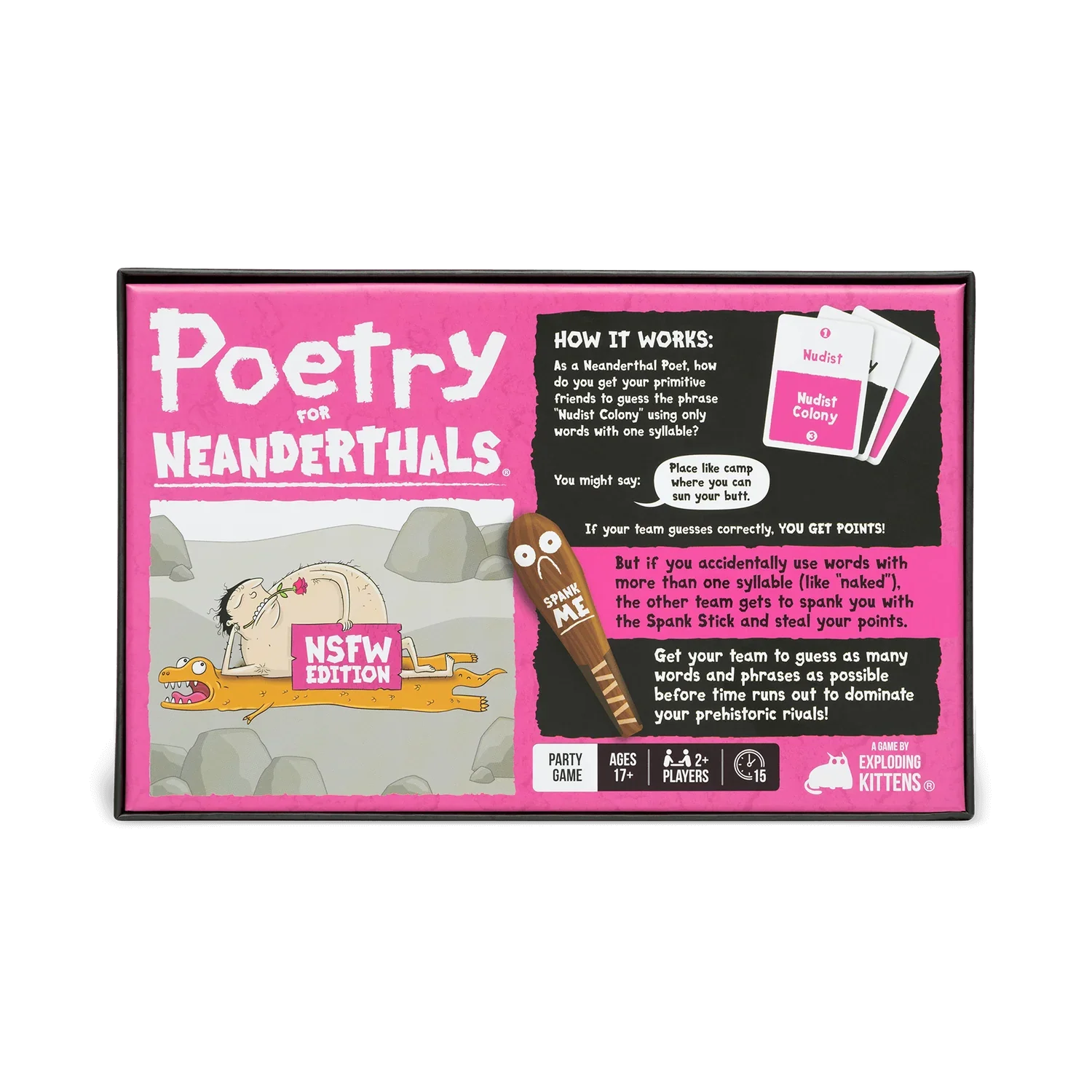 Poetry for Neanderthals NSFW Edition Back.webp