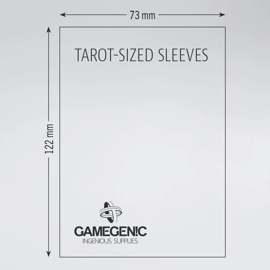 Gamegenic Board Game Sleeves Tarot Clear Size.webp