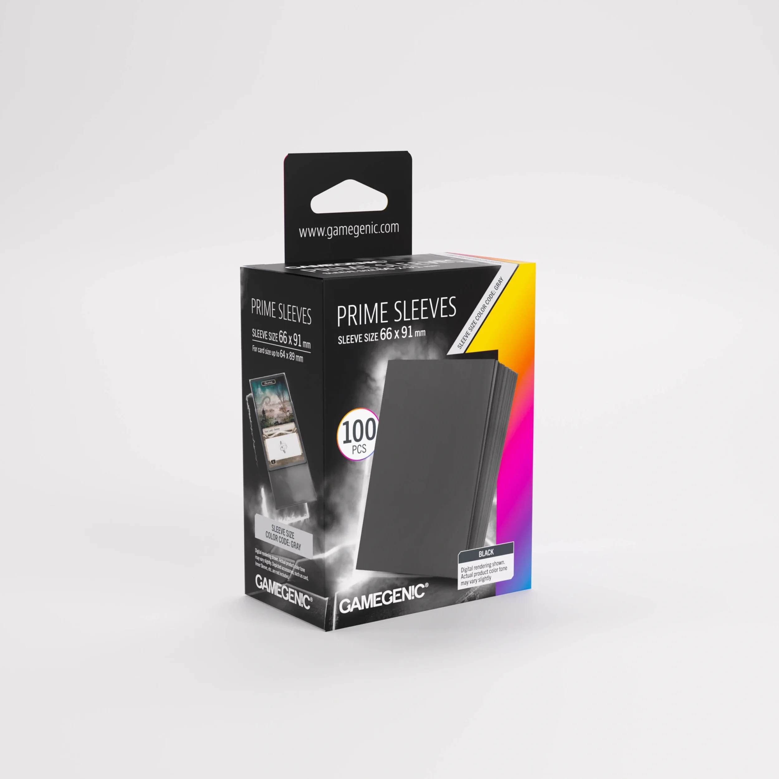 Gamegenic Prime Sleeves Black.webp