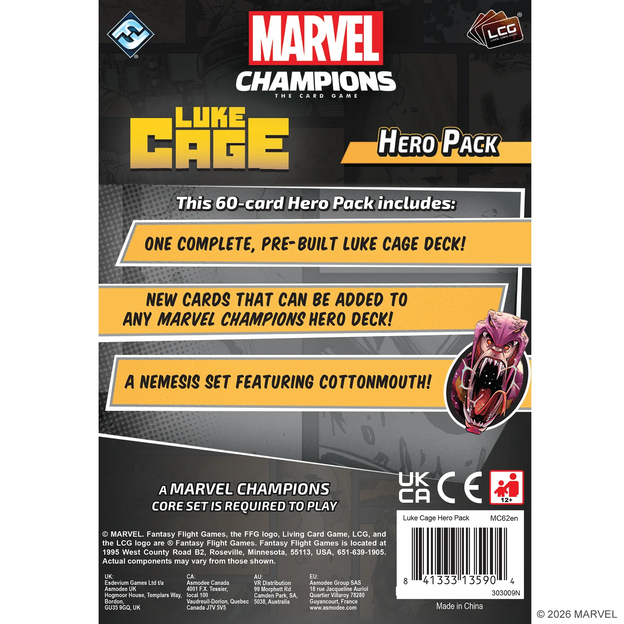 Marvel Champions Luke Cage Hero Pack Back.webp