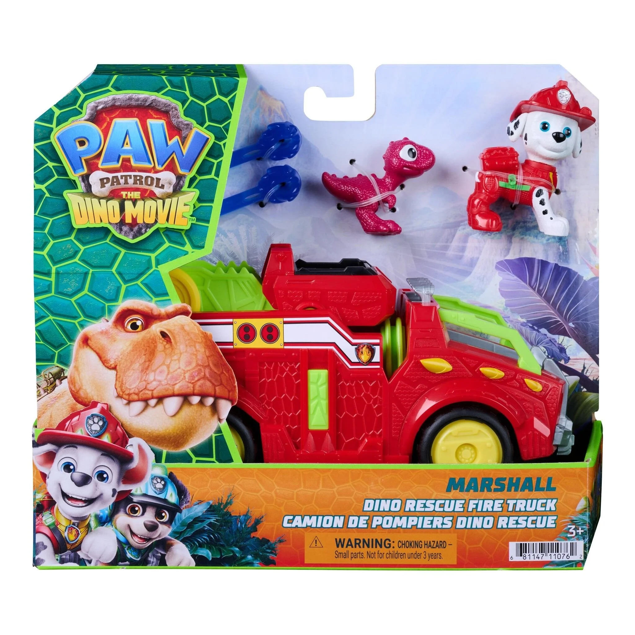 Paw Patrol The Dino Movie Dino Rescue Fire Truck Marshall