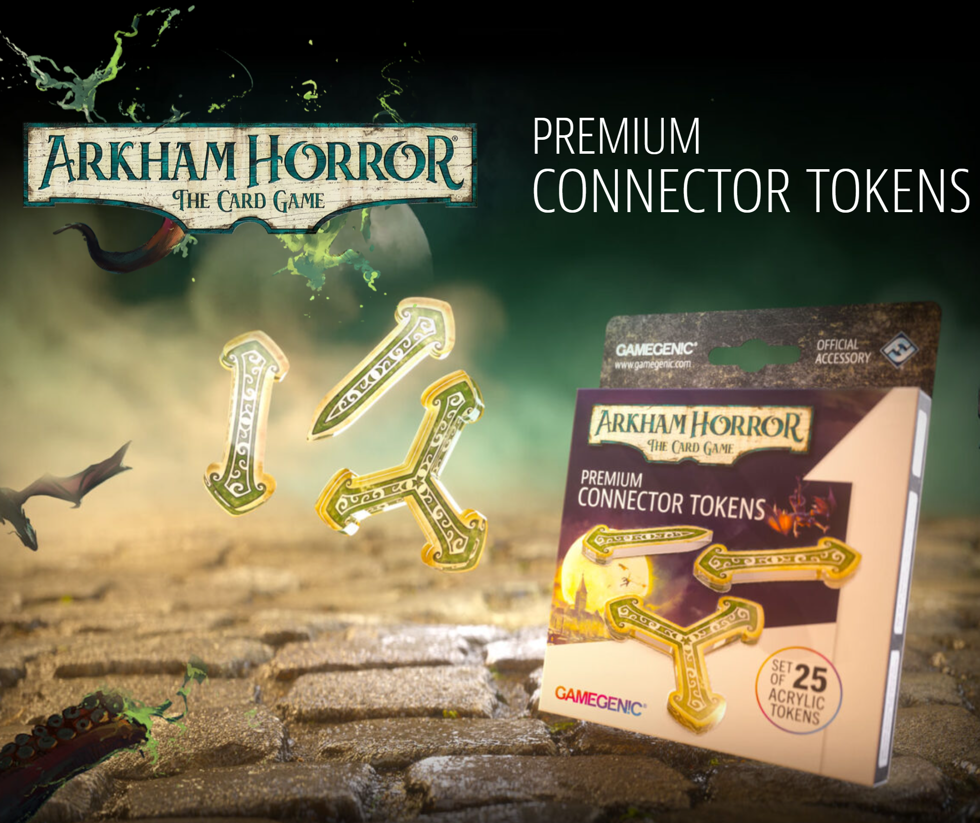 Gamegenic x Arkham Horror - Premium Connector Tokens