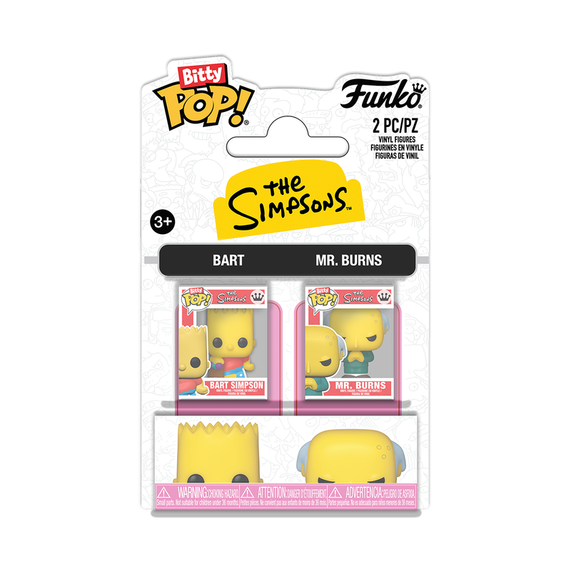 Bitty Pop! The Simpsons - Bart Simpson & Mr. Burns 2-Pack