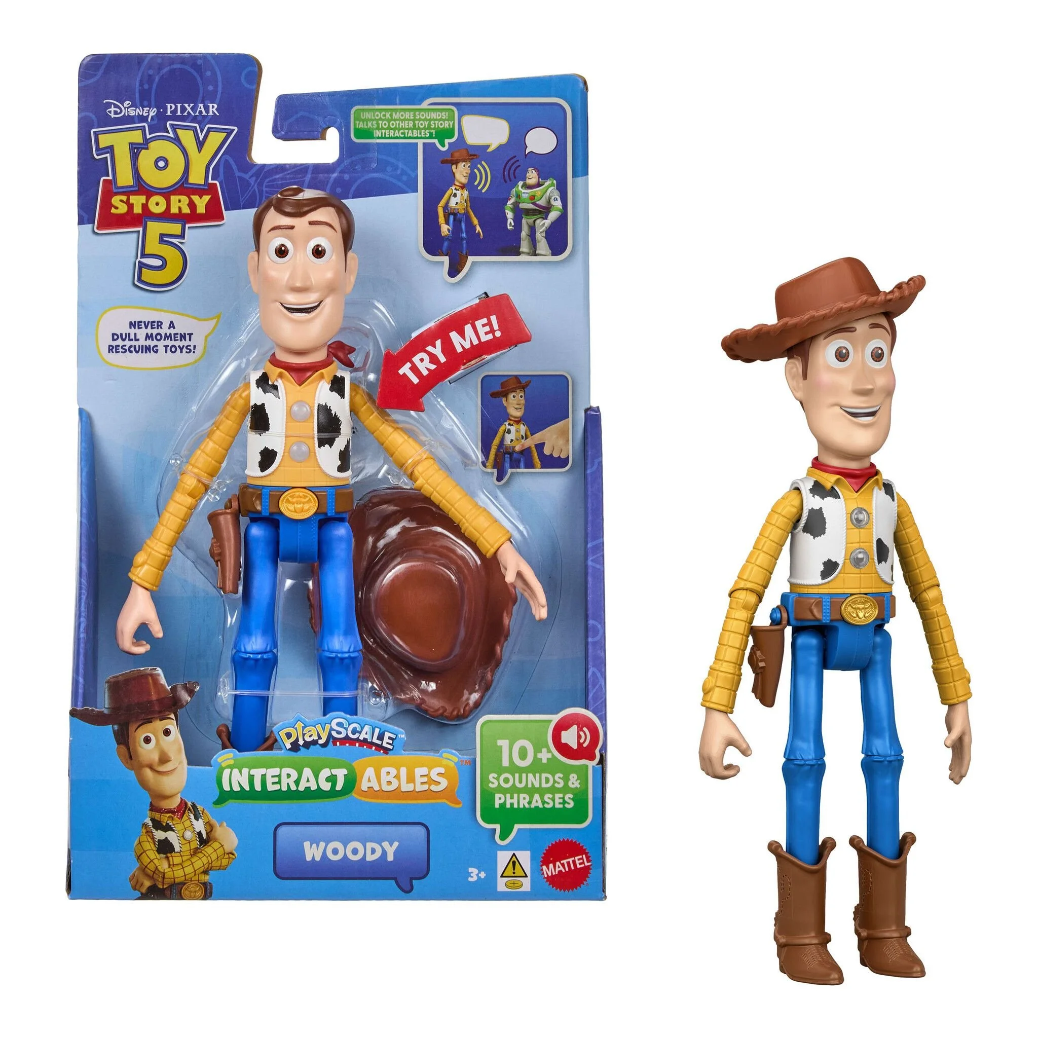 Disney Pixar Toy Story 5 Interactables Talking Figure - Woody