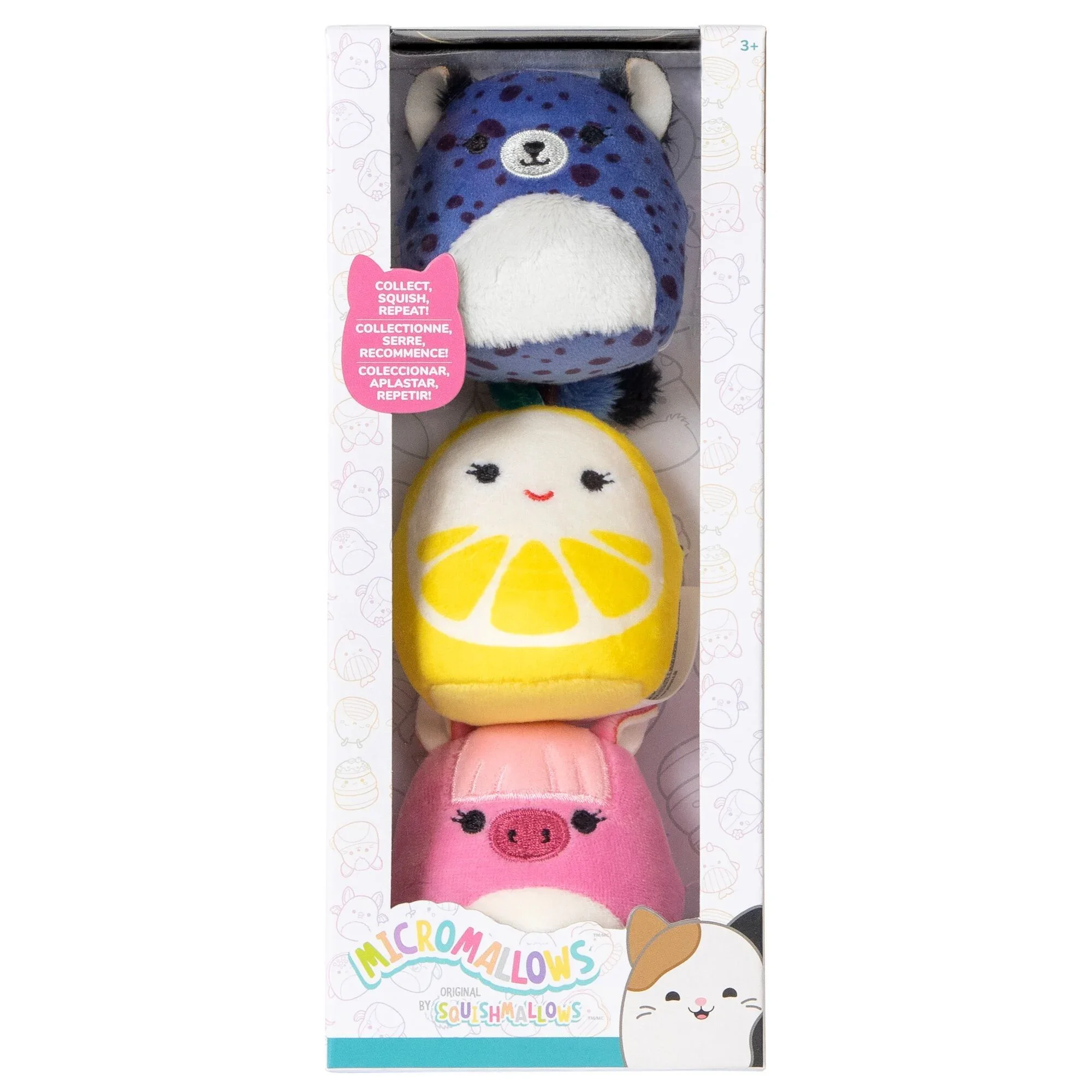 Squishmallows Micromallows 2.5" Plush 3-Pack (Leticia, Spotts, Veronika)