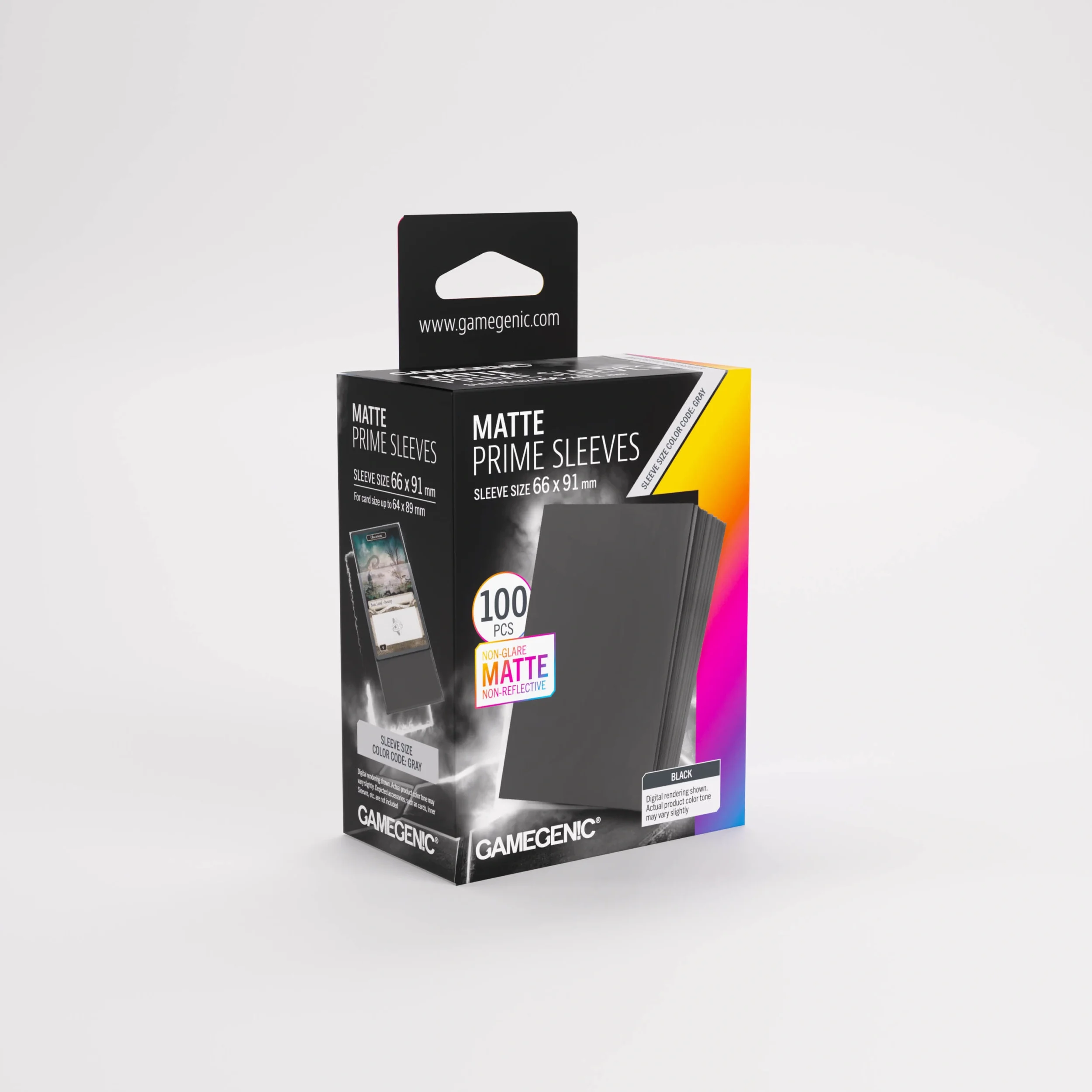 Gamegenic Matte Prime Sleeves Black.webp