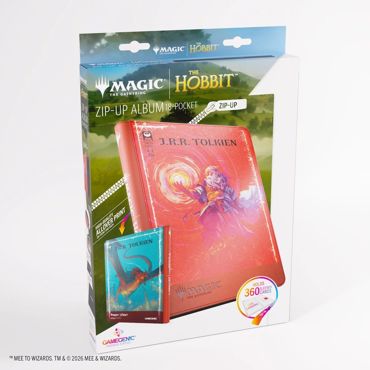 Gamegenic x Magic: The Gathering - The Hobbit - Zip-Up Album 18-Pocket [The Arkenstone/Smaug, Worm of Dread]