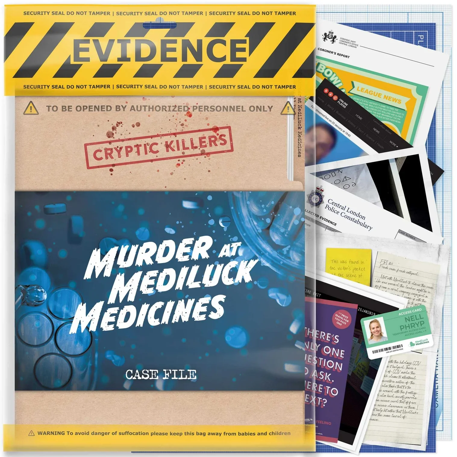 Cryptic Killers - Murder at Mediluck Medicines