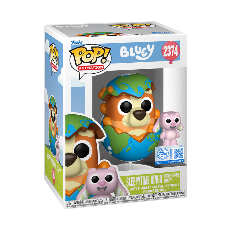 Pop! Animation - Bluey - Sleepytime Bingo with Floppy Bunny [EXCLUSIVE]