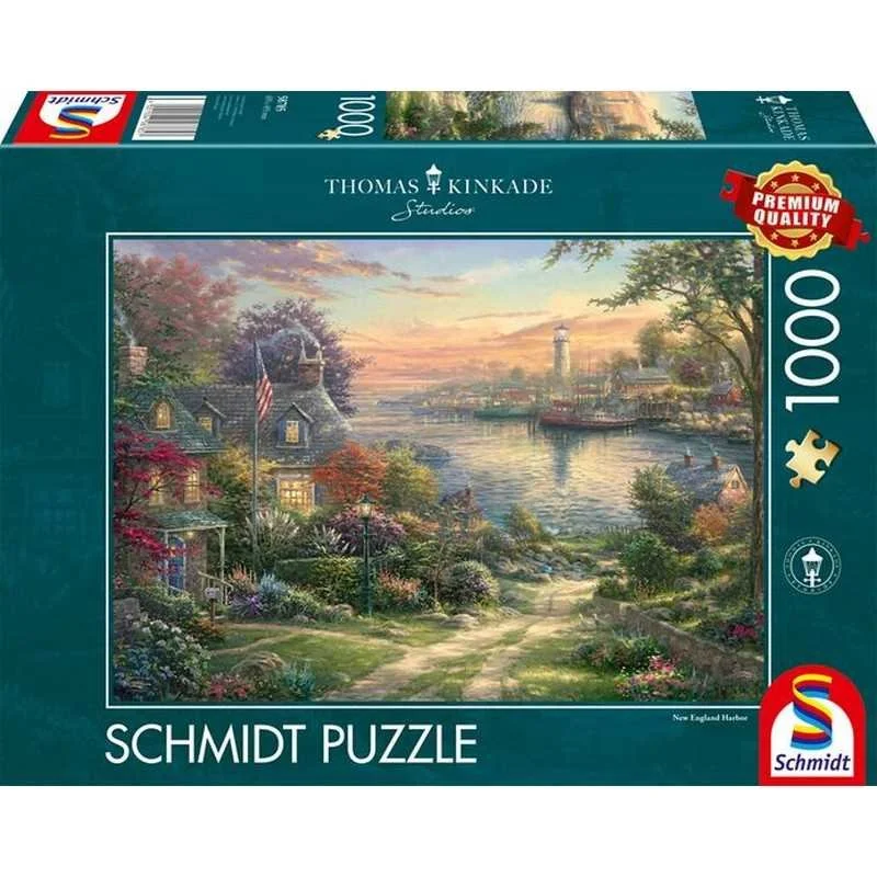 Schmidt Puzzle Thomas Kinkade New England Harbour 1000.jpg