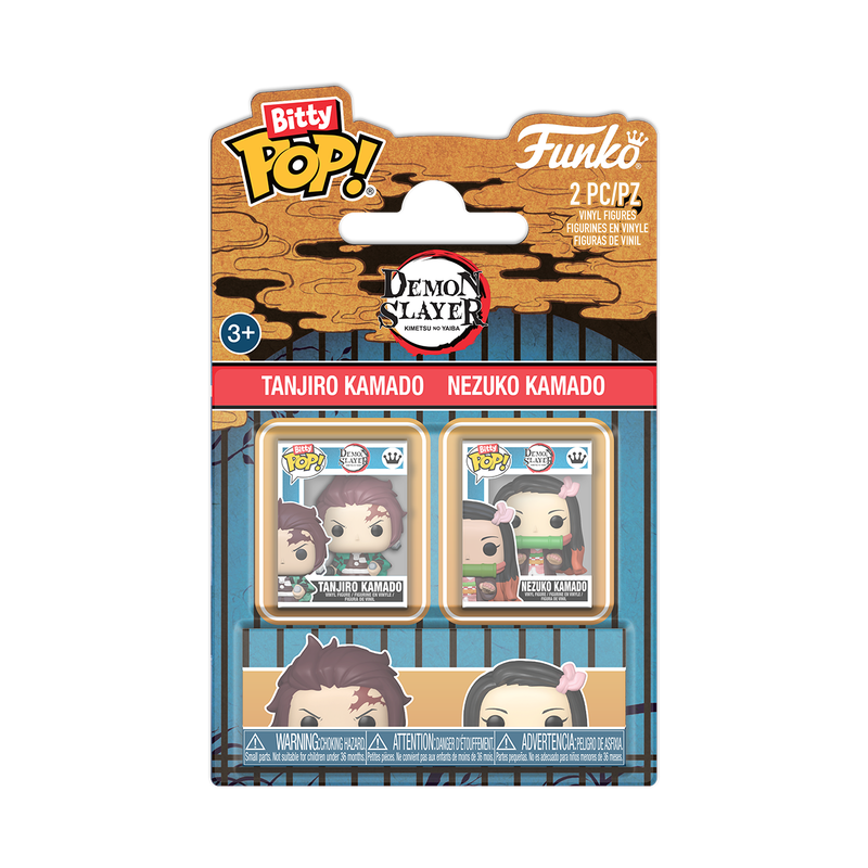 Bitty Pop! Demon Slayer - Tanjiro Kamado & Nezuko Kamado 2-Pack