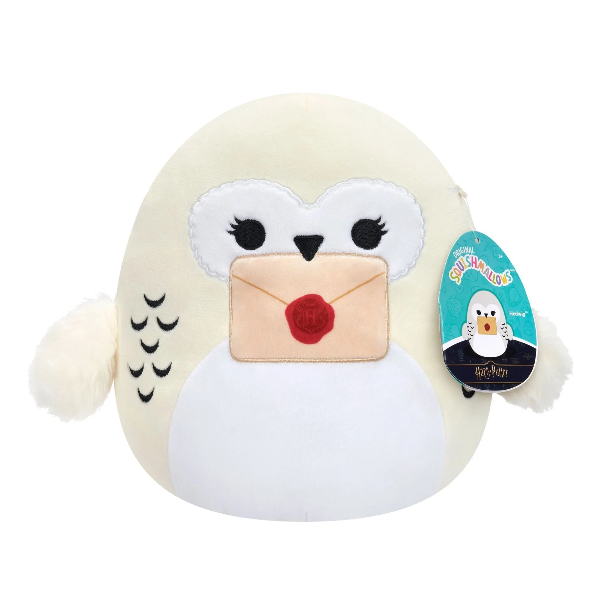 Squishmallows Harry Potter 8" Plush - Hedwig with Letter