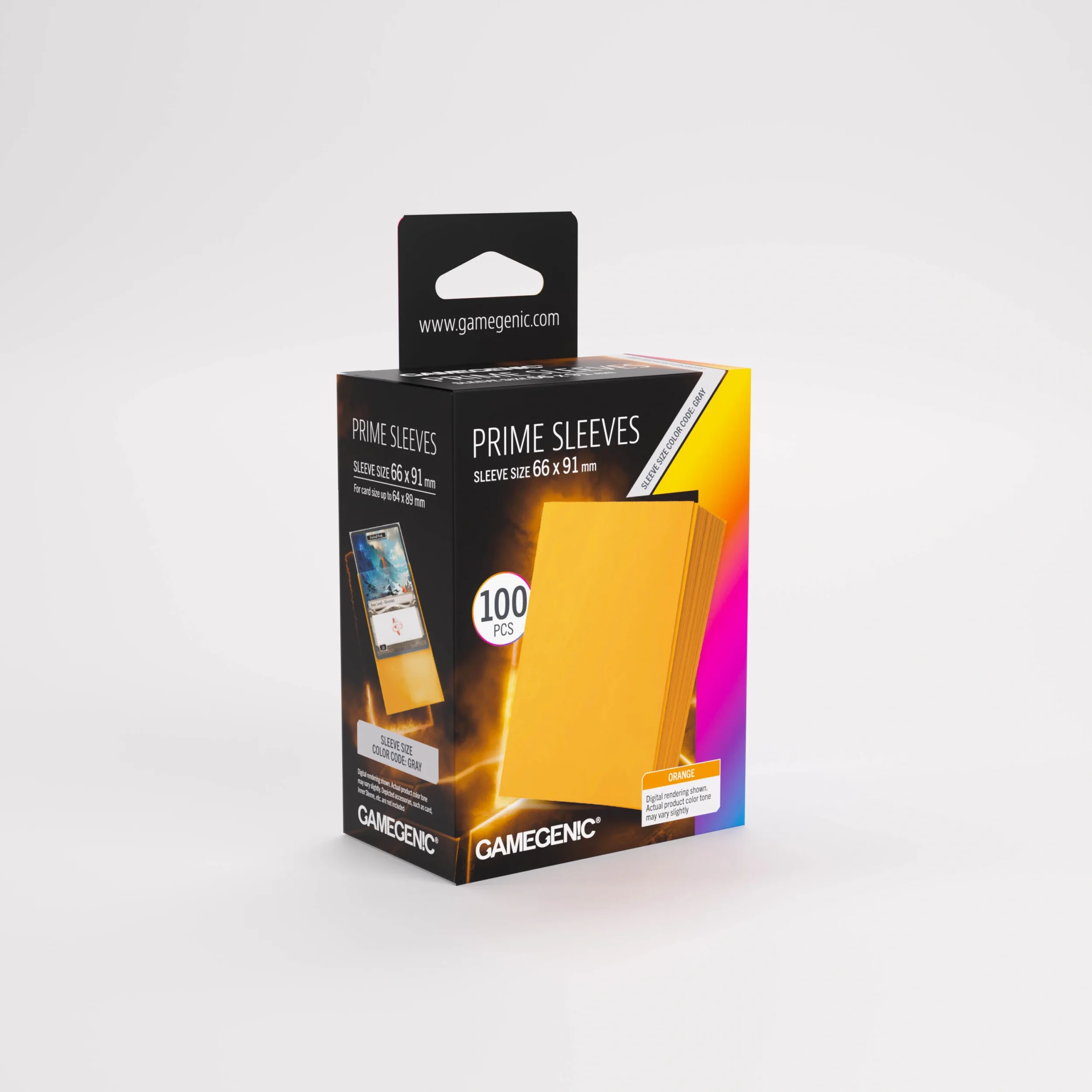 Gamegenic Prime Sleeves Orange.webp
