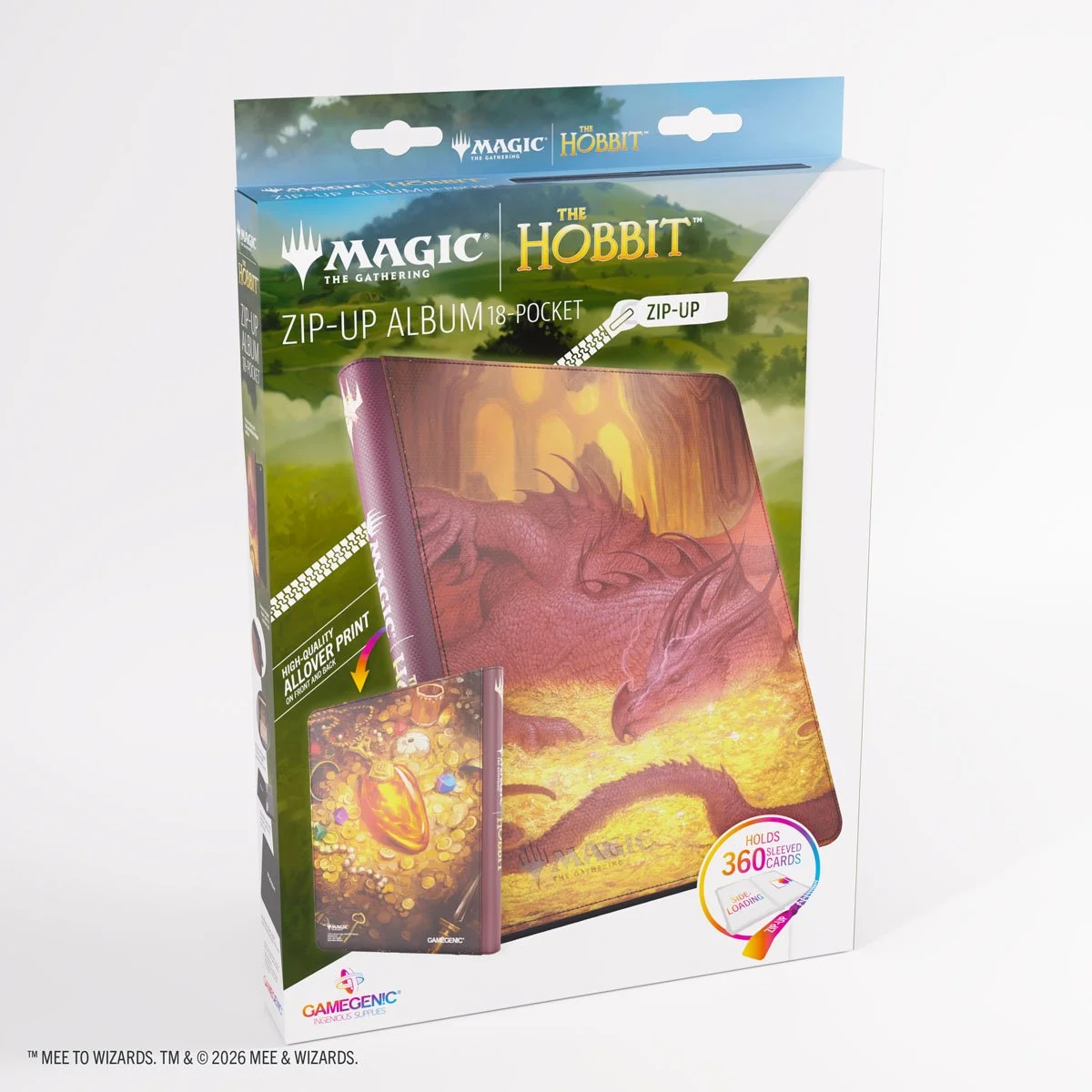 Gamegenic x Magic: The Gathering - The Hobbit - Zip-Up Album 18-Pocket [Smaug's Mox Amber]