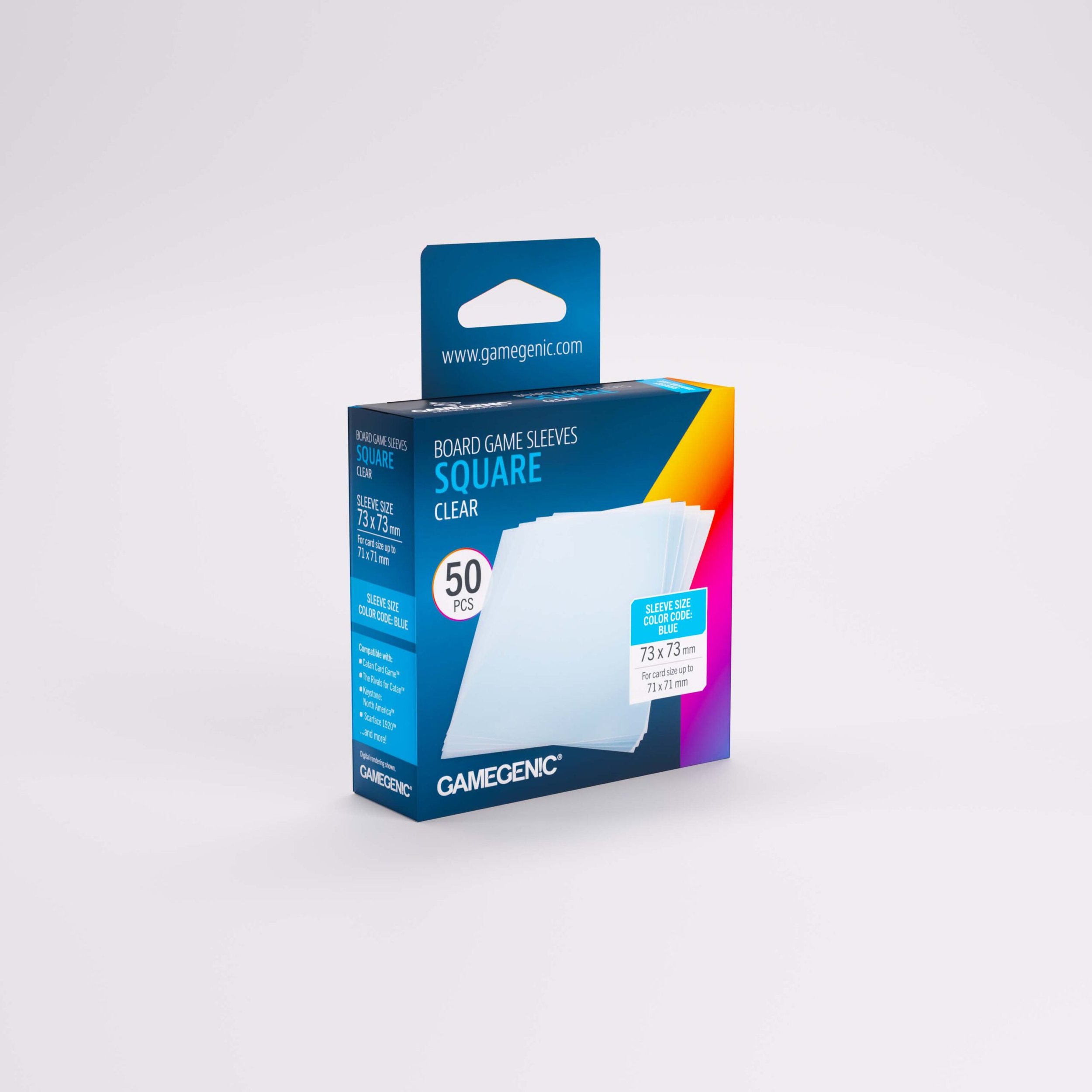 Gamegenic Board Game Sleeves Clear Square.jpg