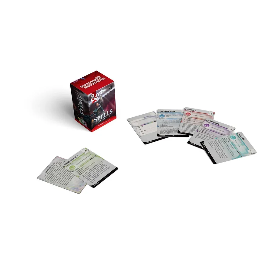 Dungeons & Dragons Reference Cards Spells Levels 2-3 Contents.webp