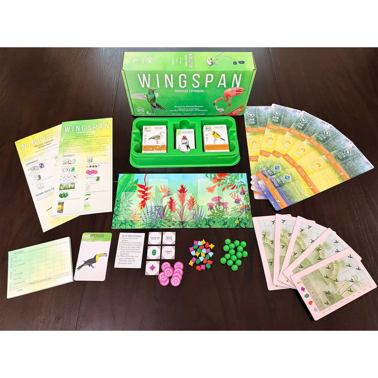 Wingspan Americas Expansion Contents.webp