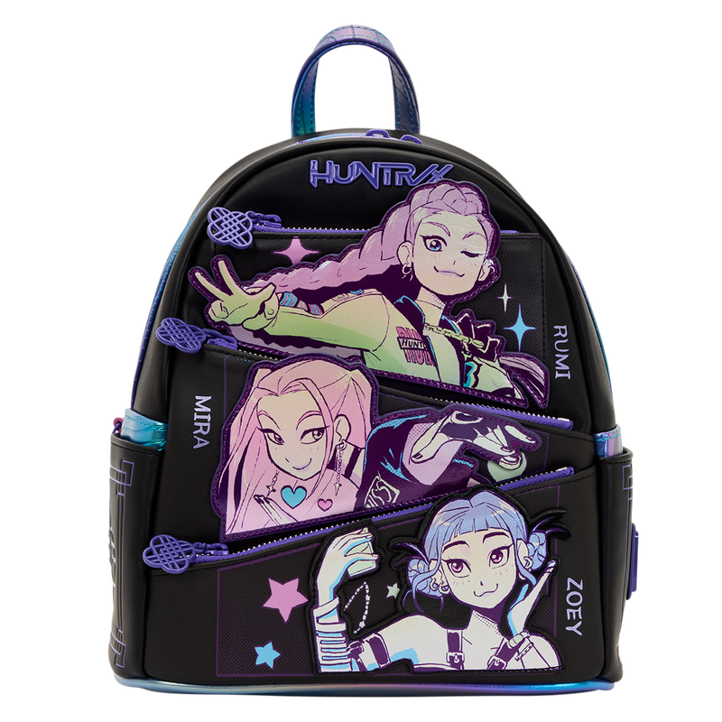 Loungefly - KPop Demon Hunters HUNTR/X Mini Backpack with Photo Card Charm